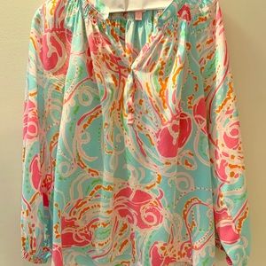 Lilly Pulitzer Elsa Silk Blouse